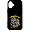 Kids Construction Theme Birthday Boy App Custodia per iPhone 16 9 ° compleanno ragazzo costruzione escavatore camion
