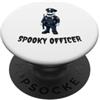 Spooky Officer Halloween Costume Fun Tee Costume da ufficiale spettrale per Halloween Fun PopSockets PopGrip Adesivo