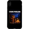 Funny Papa Bear Father Day Camper Campfi Custodia per iPhone XS Max S´More Problems Orso da campeggio divertente Falò