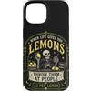 Halloween Lemon Bones Custodia per iPhone 15 Citazione umoristica oscura dello scheletro di limone spettrale