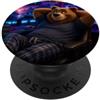 Funny Papa Bear Father Day Gamer Gaming Giocare tutto il giorno Orso gamer divertente Postazione PopSockets PopGrip Adesivo