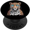 Leopard Party Decorations Leopard Access Leopard Print Stuff Leopard Indossare Occhiali da sole Donna Leopard PopSockets PopGrip Adesivo