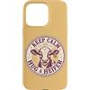 Dairy Farm Heifer Humor Custodia per iPhone 15 Pro Max Mantieni la calma e abbraccia una mucca occidentale Humor di Heifer Country