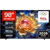 TCL 98T8D - Smart TV QD‑Mini LED 4K HDR10+ da 98, pensato per il gaming, 144Hz VRR