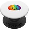 Cervelli in fuga Kawaii Rainbow Dumpling squishy Raviolo cutie Arcobaleno PopSockets PopGrip Adesivo