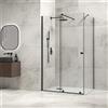 KAMALU Box doccia frameless 70x120 colore nero anta scorrevole | KNM4000W-N