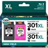 Heroil 301 XL 301XL Cartucce d'inchiostro Rigenerato per HP 301 Nero e Colore