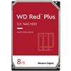 Hard Disk 3.5 8TB Western digital WD Red Plus WD80EFPX Serial ATA 6G Rosso [WD80EFPX]