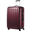 Hauptstadtkoffer ALEX Trolley Rigido Espandibile 75 cm (119 L) con Lucchetto a Combinazione, Valigia da Viaggio Robusta con 4 Ruote Doppie, Borgogna
