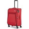 travelite valigia a 4 ruote taglia M soft-shell, serie di valigie CHIOS con piega ad espansione + protezione bordi, trolley in look senza tempo, 67 cm, 60 - 66 litri