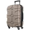 HAUPTSTADTKOFFER - X-Kölln - Valigia bagaglio a mano 55 cm, Trolley espandibile rigido, legero, ABS, TSA, 43-50 litri, Oro