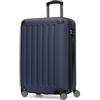 Hauptstadtkoffer Spree - Valigia rigida di medie dimensioni, TSA, 4 ruote, trolley, valigia da viaggio, espandibile, 65 cm, 74 litri, Blu scuro