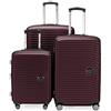 Hauptstadtkoffer - MITTE - Set di 3 valigie - Bagaglio a mano con ruote da 55 cm, Valigia di medie dimensioni da 68 cm + Valigia grande da 77 cm, ABS, combinazione TSA, Borgogna