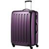 Hauptstadtkoffer ALEX Trolley Rigido Espandibile 75 cm (119 L) con Lucchetto a Combinazione, Valigia da Viaggio Robusta con 4 Ruote Doppie, Viola