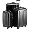 Hauptstadtkoffer - Alex - Set di 3 valigie (S, M & L), 235 litri, Colore Nero