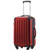 Hauptstadtkoffer ALEX Trolley Bagaglio a Mano 55x38x23 cm, 42 L, Lucchetto TSA, Rigido Espandibile PC/ABS, 3,2 kg, 4 Ruote Doppie, Rosso