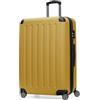 Hauptstadtkoffer Spree - Valigia rigida grande, TSA, 4 ruote doppie, trolley, valigia da viaggio, espandibile, 75 cm, 119 litri, Autunno Oro