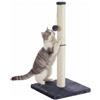 Feandrea Tiragraffi per Gatti, Colonna in Sisal Naturale, 40 x 40 x 84 cm | Base Stabile con Pallina, Protezione Mobili per Gatti Adulti, Grigio Scuro, Collezione CLAWFY PCA043G201