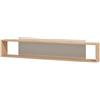 Dmora Mensola Kikachi 151x20x32h cm Marrone Rovere 2 Ripiani, Portata Ripiani 5