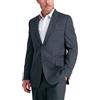 Haggar Cool Right Performance Flex Solid Slim Fit Flat Front Pant Pantaloni Casual, Grigio Erica Scura, W34 / L34 Uomo