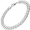 trendor Bracciale da uomo in argento sterling 925 larghezza 8,2 mm 23 cm | Bracciale da uomo in argento sterling, gioielli in argento, gioielli da braccio da uomo, bracciale a maglia barbazzale