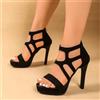 ✨ Sandali Donna Tacco 11,5 cm Nero Eleganti Zip Posteriore Estate Fashion 👠
