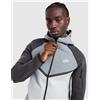 Nike Mens Nike Felpa con Cappuccio Tech Mix Full Zip - Grigio, grigio