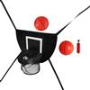 QUILSTM Mini canestro da Basket per Trampolino con Protezione Solare Impermeabile, garantisce Una Lunga Durata, Realizzato in Resistente Tessuto Oxford, con Due Palline, 49x36cm