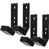 FONDOTIN Barbell Hanger Supporto per Bilanciere Nero in PC, 4 Pezzi, per Rack di Stoccaggio, per Garage Gym e Sollevamento Pesi