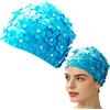 Generico Cuffia da Doccia Donna Impermeabile, Cuffia da Bagno Floreale Vintage con Fiori e Fascia Elasticizzata, Protegge i Capelli Lunghi e Corti, Riutilizzabile per Doccia, Spa, Casa, Piscina, Viaggio