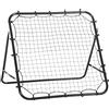 HOMCOM Football Rebounder Kickback Goal - Parete di rimbalzo regolabile per l'allenamento del calcio, tubo di metallo con tessuto PE, 96 x 80 x 96 cm Nero
