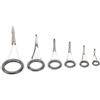 MechKit Anelli Guida per Canna Kit di Riparazione Punta Acciaio Inossidabile Ceramica Leggero Accessorio Pesca Antigroviglio per Canna Pesca Fai Te Varie Dimensioni 6 Pezzi