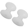Levemolo 2 Pezzi Rullo di Ancoraggio in Nylon Bianco per Barca, Ruote Resistenti agli Urti per Catena Ancora, Accessori Marini per Uso su Imbarcazioni e Kayak