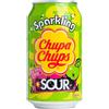 Chupa Chups Green Apple Sour Bibita al Gusto Mela Verde 24 Lattine da 345 ml