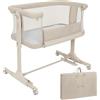 LIONELO Pari Culla Co-Sleeping 3in1 Fianco Letto per Neonati Dalla Nascita