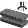 Startech.Com HUB 2 in 1 Thunderbolt 5 Gray 303UE TB5 HUB