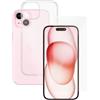 PanzerGlass Custodia telefono trasparente & pellicola protettiva | PanzerGlass™ | iPhone 15 - ottimo