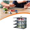 Modellino Auto Box Vetrina Espositiva Parcheggio Diorama Garage Organizer