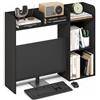 Furinno CLASSIC Mensola da Scrivania, Alzata da Scrivania a 5 Ripiani, Mensola Libreria, Organizer da Scrivania, Accessori da Scrivania per Ufficio, Espresso