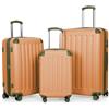 Hauptstadtkoffer Spree - Set di 3 valigie: bagaglio a mano 55 cm, valigia media 65 cm + valigia grande da viaggio 75 cm, guscio rigido in ABS+PC, lucchetto a combinazione TSA, MARILLE