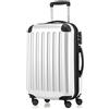 HAUPTSTADTKOFFER - Bagaglio a mano Rigida Alex, 4 Doppie ruote, Taglia 55 cm, 42 Litri, Colore Bianco