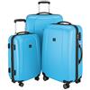 Hauptstadtkoffer Set di 3 valigie, Blu