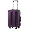 Hauptstadtkoffer ALEX Trolley Bagaglio a Mano 55x38x23 cm, 42 L, Lucchetto TSA, Rigido Espandibile PC/ABS, 3,2 kg, 4 Ruote Doppie, Viola