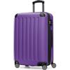 Hauptstadtkoffer Spree - Valigia rigida di medie dimensioni, TSA, 4 ruote, trolley, valigia da viaggio, espandibile, 65 cm, 74 litri, Viola