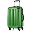 Hauptstadtkoffer ALEX Trolley Bagaglio a Mano 55x38x23 cm, 42 L, Lucchetto a Combinazione, Rigido Espandibile PC/ABS, 3,2 kg, 4 Ruote Doppie, Verde