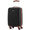 HAUPTSTADTKOFFER - Wannsee - Valigia bagaglio a mano 58 cm, Trolley rigido, legero, ABS, TSA, 37 litri, Nero