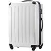 Hauptstadtkoffer ALEX Trolley Rigido Espandibile 75 cm (119 L) con Lucchetto TSA, Valigia da Viaggio Robusta con 4 Ruote Doppie, Bianco