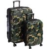 HAUPTSTADTKOFFER - X-Kölln - Set 2 Bagagli Rigidi espandibile, valigie cabina e grande (S & L), Camuffamento