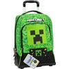 ZAINO SCUOLA TROLLEY SCUOLA MINECRAFT FRANCO PANINI
