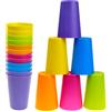 MEIYAXINWIN 12 bicchieri di plastica colorati da 160 ml, in plastica, resistenti e riutilizzabili, in plastica rigida, riutilizzabili, per feste (6 colori)